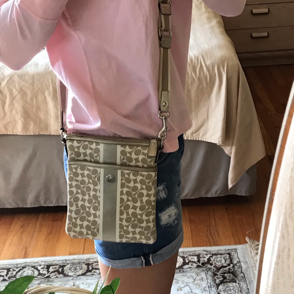 Coach leather crossbody bag